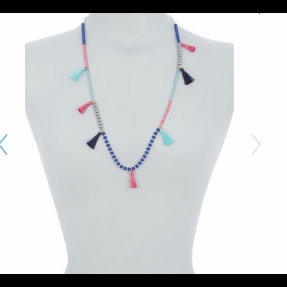 J. Crew - Boho Bead Tassel Necklace - Picture 3 of 3